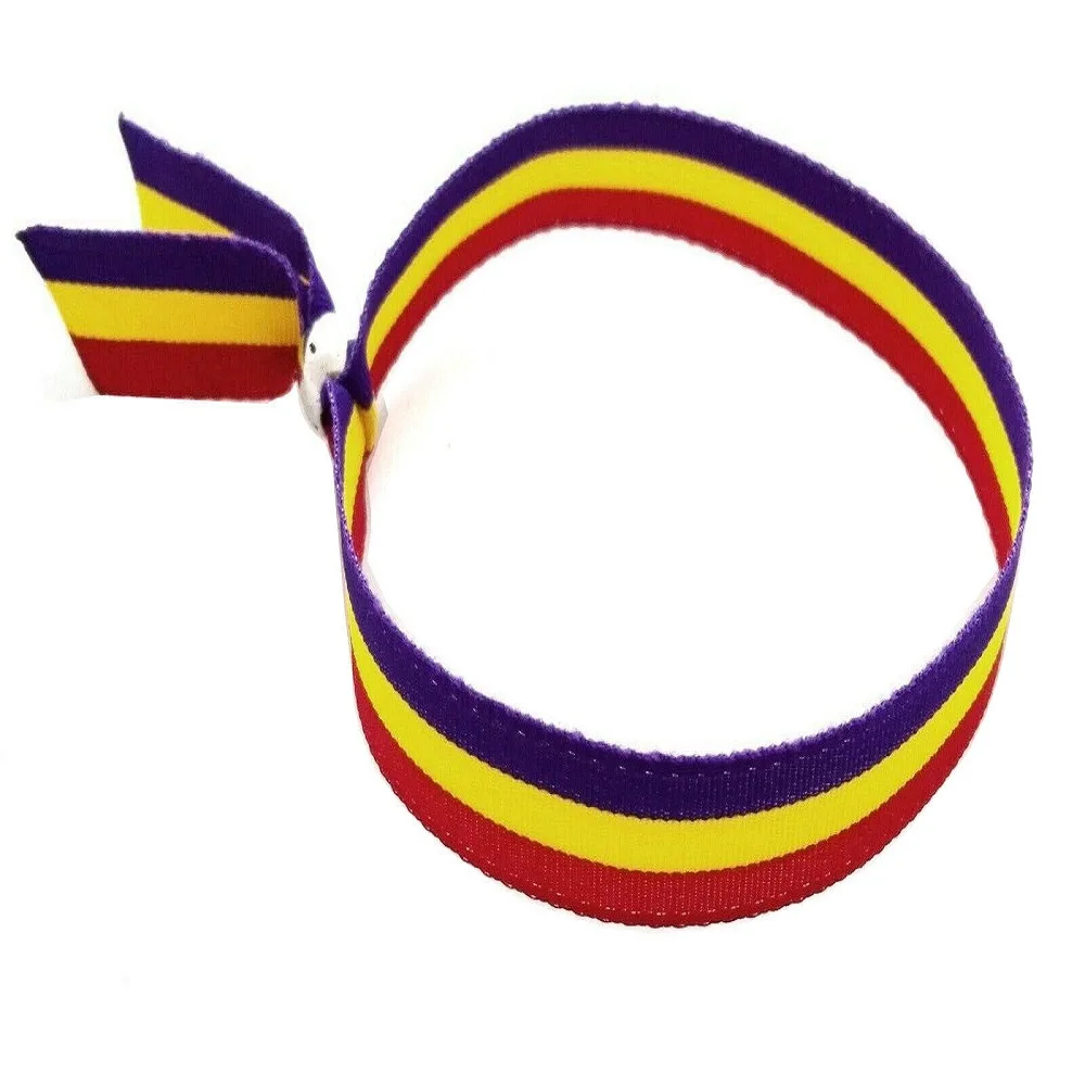 Pulsera Ajustable Con Bandera Republicana Moda Unisex cierre Metalico 30 Cm Accesorio De Joyería Pulsera bandera republica