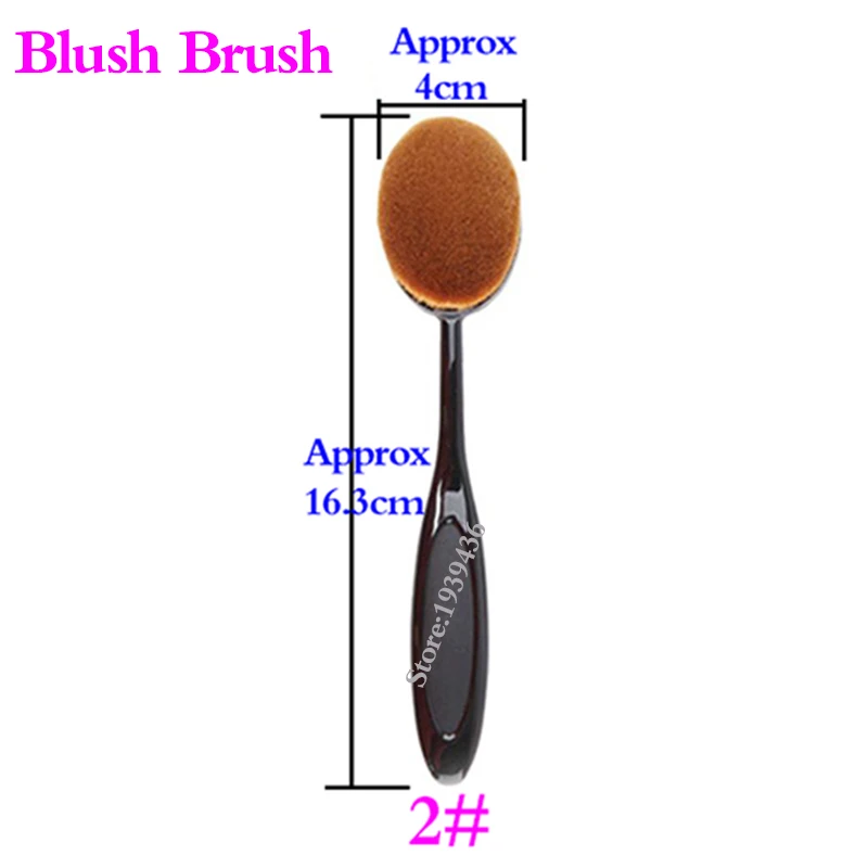 Adomaner Toothbrush Makeup Brush Set Multipurpose Cosmetic Face Eyeshadow Foundation Powder Puff Blusher Cream Make Up Tools