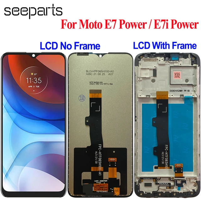 For Motorola Moto E7 Power Lcd With Frame Display Touch Screen Digitizer  For Moto E7 Power Lcd For Moto E7i Power Display - AliExpress