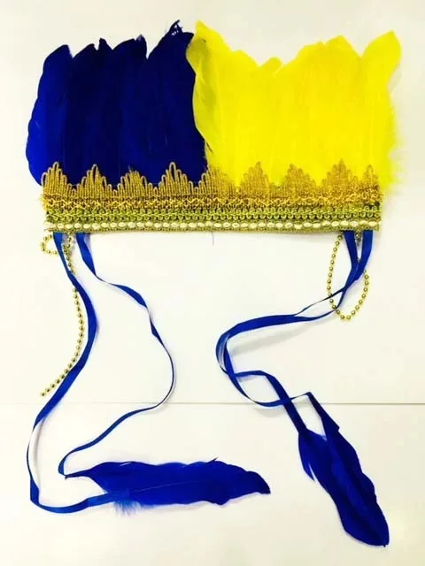 Colorful Indian Title Shaggy Yellow Blue 436142259