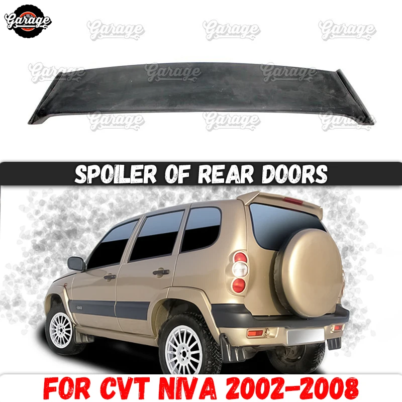 

Spoiler case for Chevrolet Niva 2002-2008 on doors of trunk ABS plastic sport styling accessories car tuning aerodynamic wing