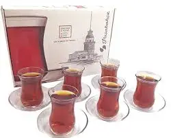 Turkish Tea Cups Set Arabic Tea Glass Cup Set Tea Cups Mug Coffee Glass Cups Turkish Tea Set Tea Glass Set MADE IN TURKEY