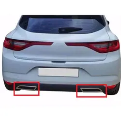 For Renault Megane 4 HB 2016-2020 from chrome exhaust out right and left 4 piece stainless steel auto accessories high quality