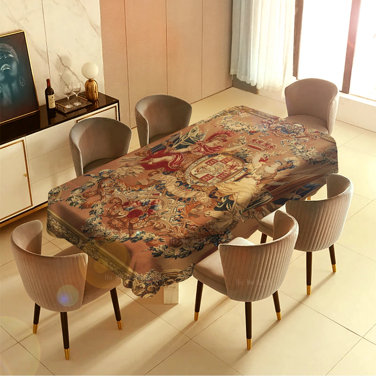 Lamoral Count Of Egmont Medieval Coat Of Arms Of William And Mary Armorial Success Figure Tablecloth By Ho Me Lili Table Decor
