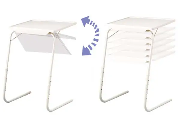 Tavolo ausiliario JOCCA. Supporto multiuso per la casa o l'ufficio. Mobili portatili, pieghevoli e flessibili. Scrivania per divano o letto con varie altezze e inclinazioni per adattarsi meglio alle tue esigenze.