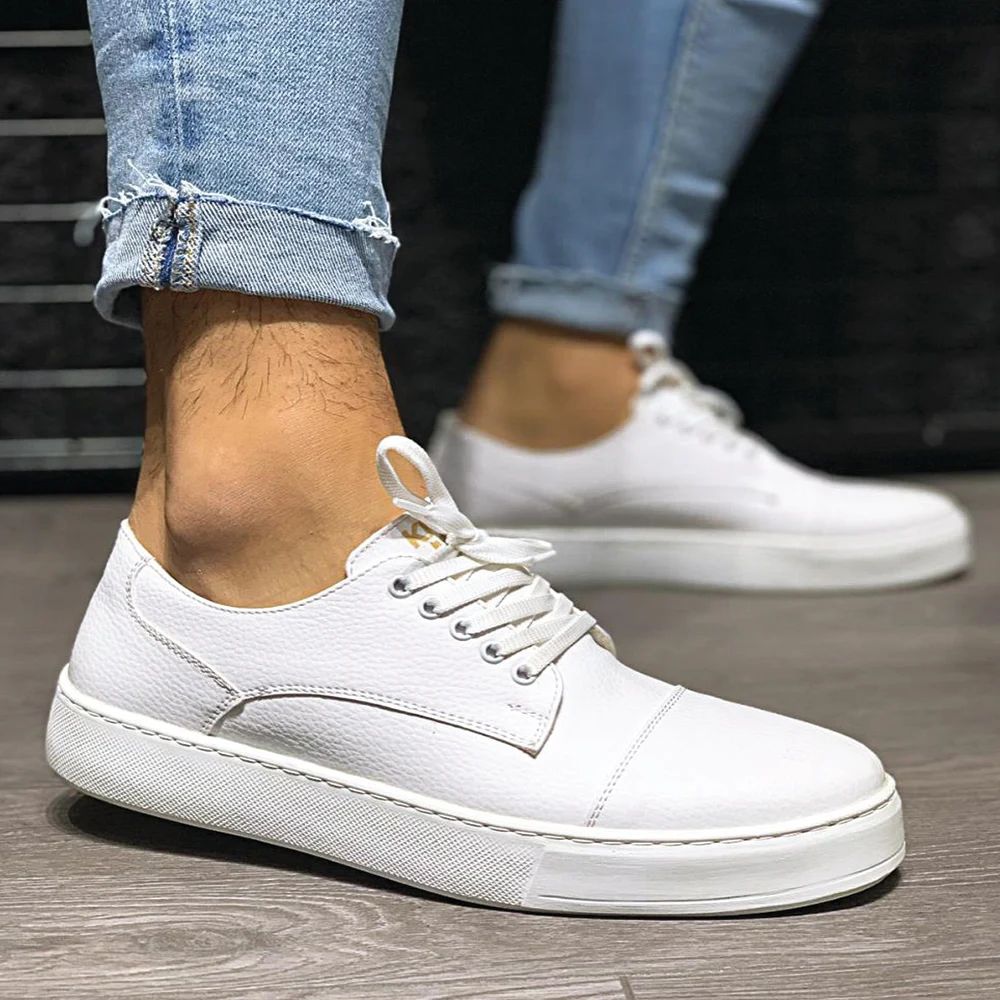 Knack Günlük Ayakkabı 050 Beyaz Şık Tasarım Spor Model Men's Shoes Men's Sports Shoes New Model Shoes Casual Shoes Stylish Shoes image 2