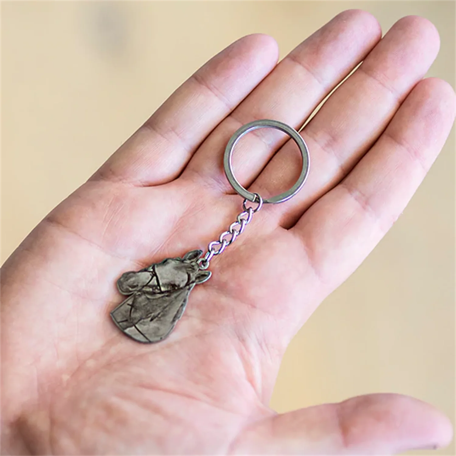 Custom Portrait Keychain For Pet Lover Personalized Dog Photo Keychain Jewelry Souvenir Gift For Best Friend Mom & Daddy
