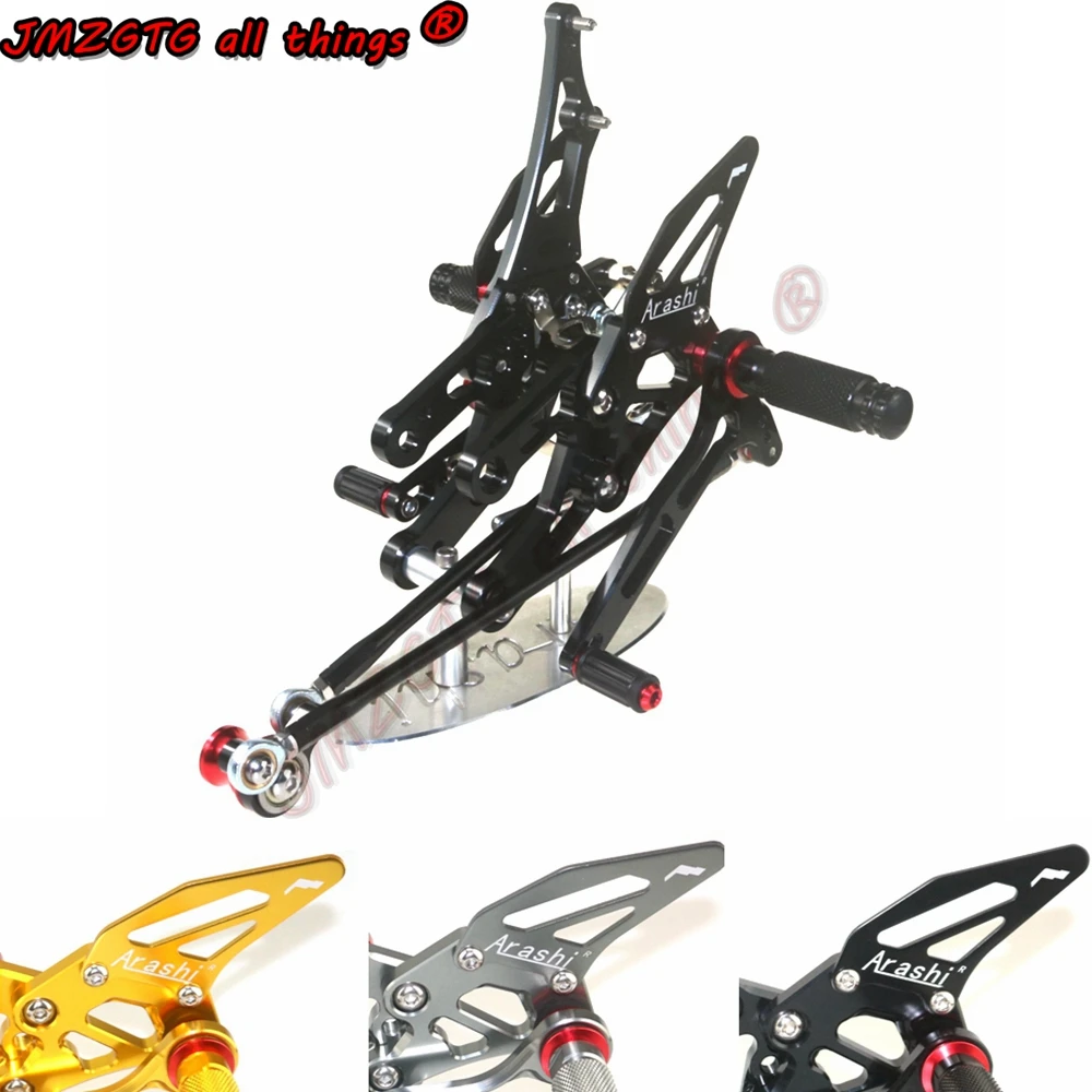 CNC Adjustable Rear Set Rearsets  For HONDA CBR600RR 03-06 & CBR1000RR 04-0 Foot Rest