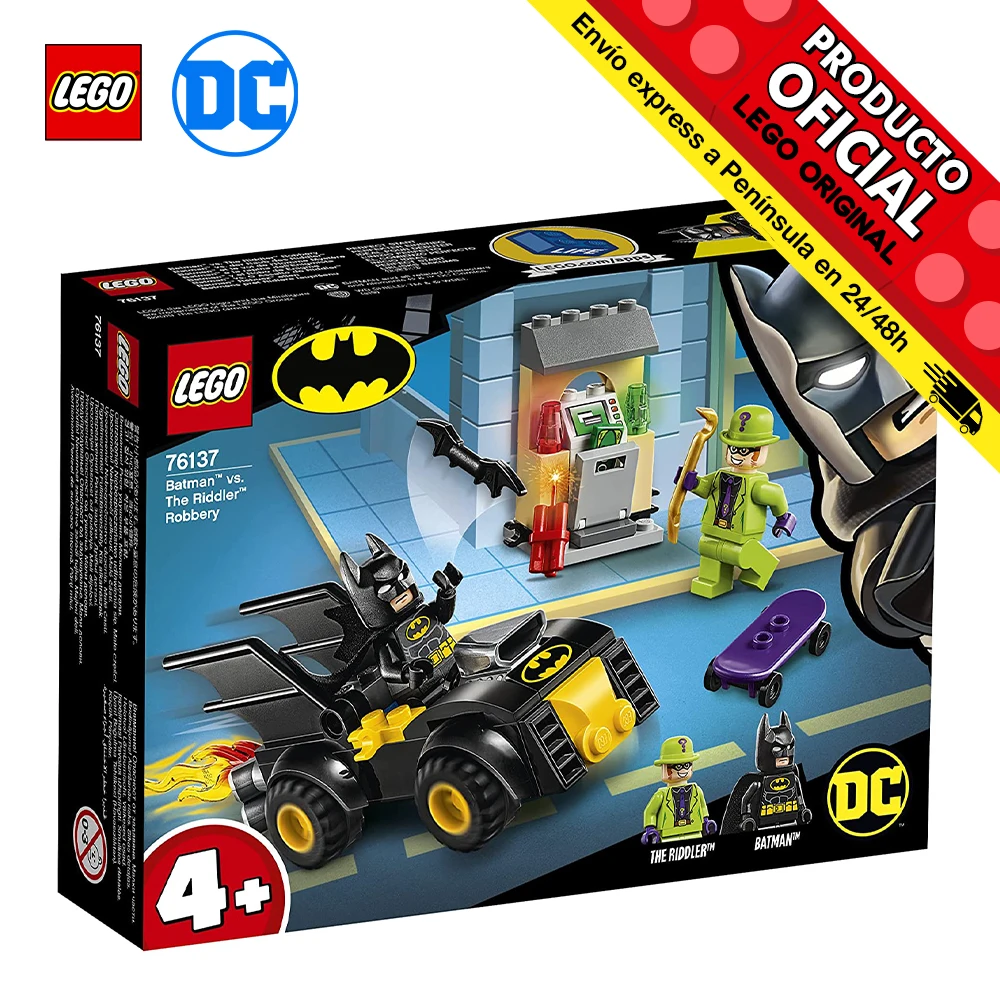 76137 Batman and Enigma Robbery LEGO DC COMICS SUPER HEROES-original Toys Boys Girls Figures + 3 Years original Blocks