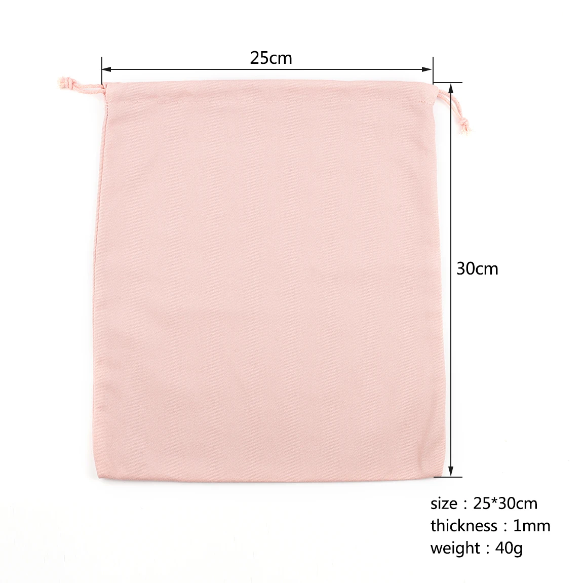 Cotton Canvas Inner Bags Drawstring Pouch Pink Gray Black Beige Color Gift Packaging Bag Storage Bag