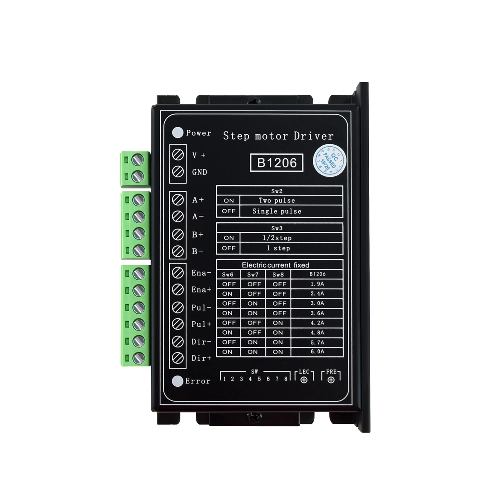 B1206 Full-step/Half Step Driver Two-phase 42/57 Stepper Motor Controller Supply Voltage 120V Working Current 6A CNIM