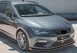 Max tasarım Cupra FR V5 Seat Leon MK3 FL için ön dudak araba tuning splitter araba aksesuarları vücut spoiler