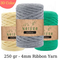 Cotton Ribbon Yarn, 29 Color - 130 Meters - 250 grams - Summer - Winter - Blanket - Booties - Bag - Pillow - Stroller - Fiber - Rug - T-shirt - Thread - Cord - Polyester - Wall Decorations - Macrame - DIY - Made In Tur