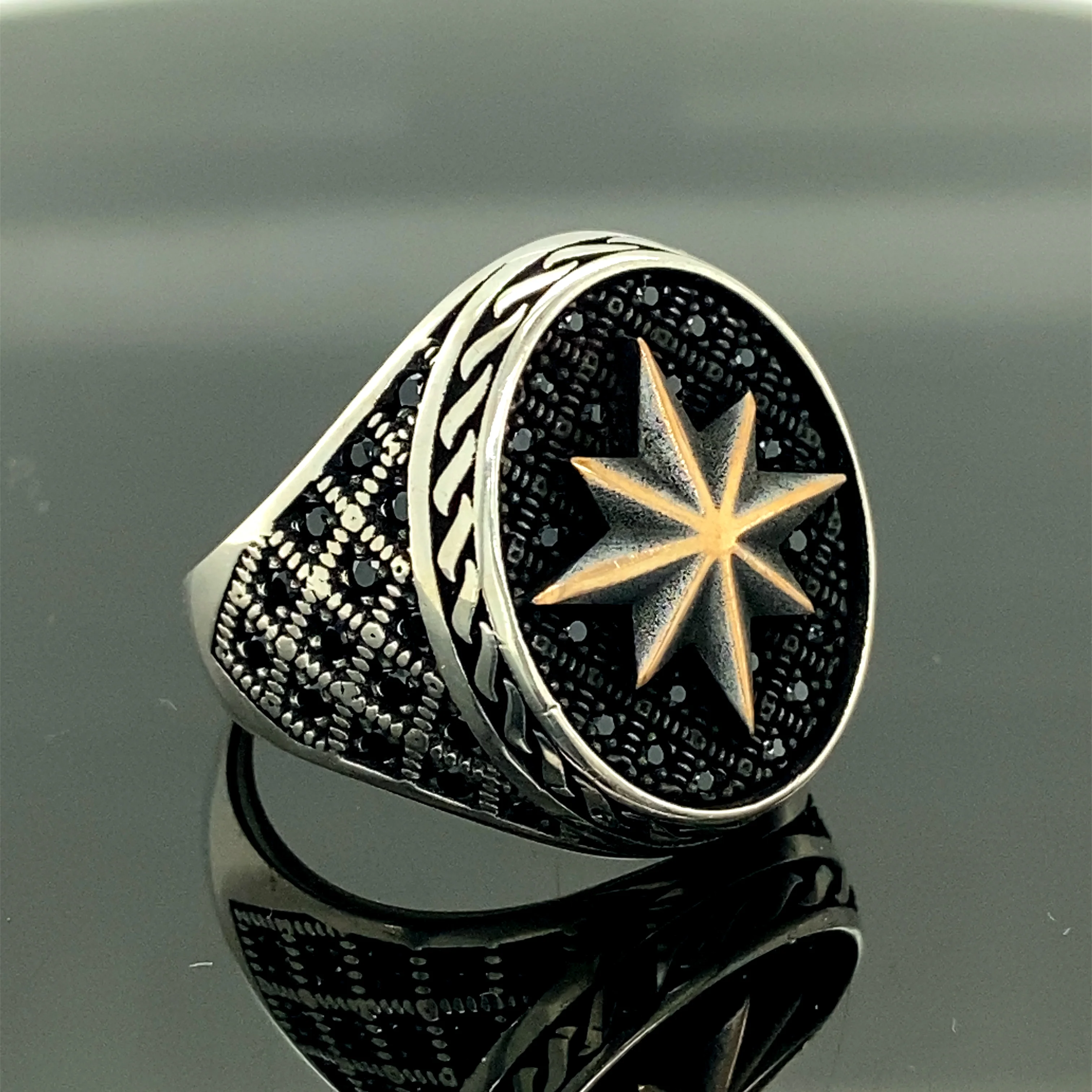 925 Sterling Silver Sword Ring,  Embroidered Ring , Ottoman Jewelry  Hand Made in Turkey