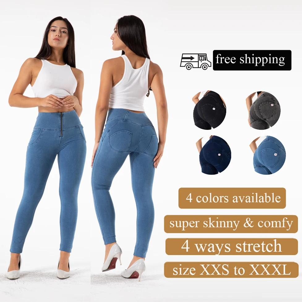 

Shascullfites Melody Jeans Push Up Woman homme Skinny High Waist Butt Liffting Jeans Denim Lift Booty Sexy Ladies