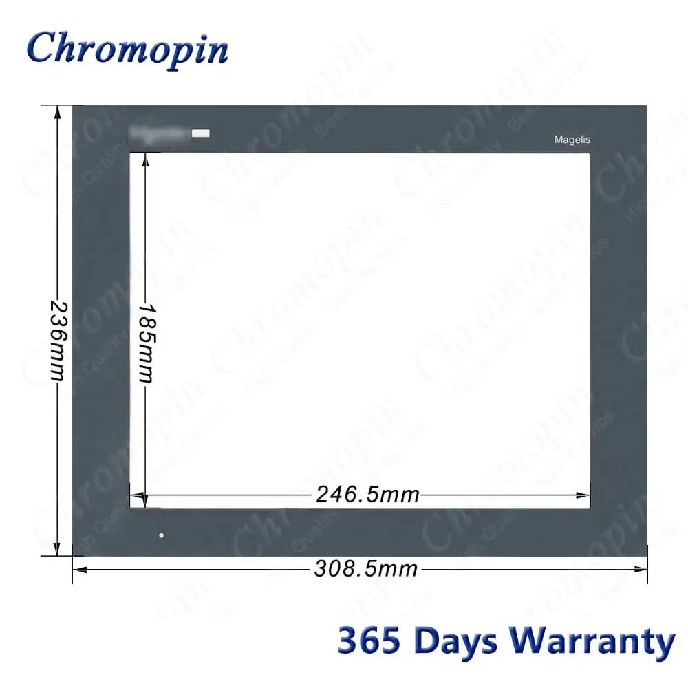 Imagem -03 - Touch Screen Painel Digitalizador de Vidro para Schneider Hmigto6310 Touchscreen e Frente Sobreposição Película Protetora