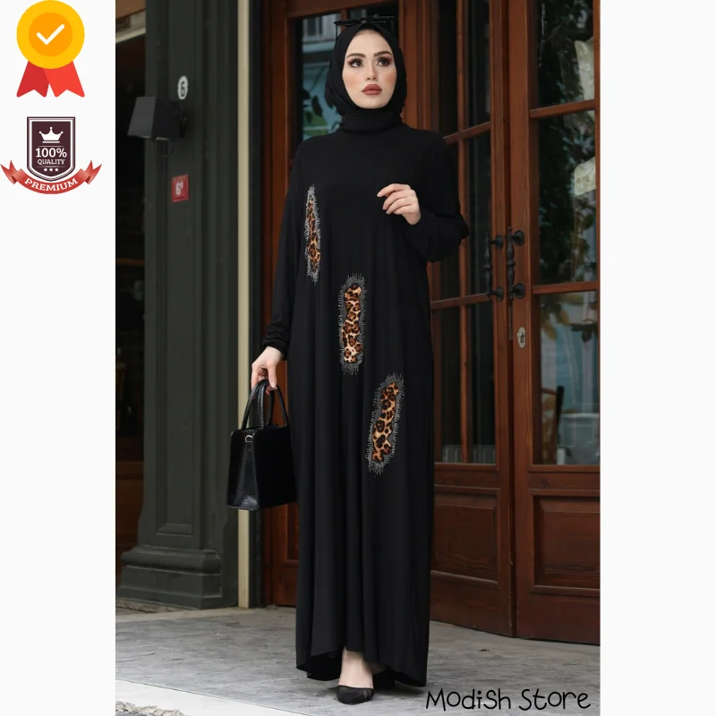 

Hijab Dress Muslim Islamic Abayas Clothing Dresses 2021 Buttoned Belt Dress Femme Arabic Hijab Muslim Fashion Clothing Abaya