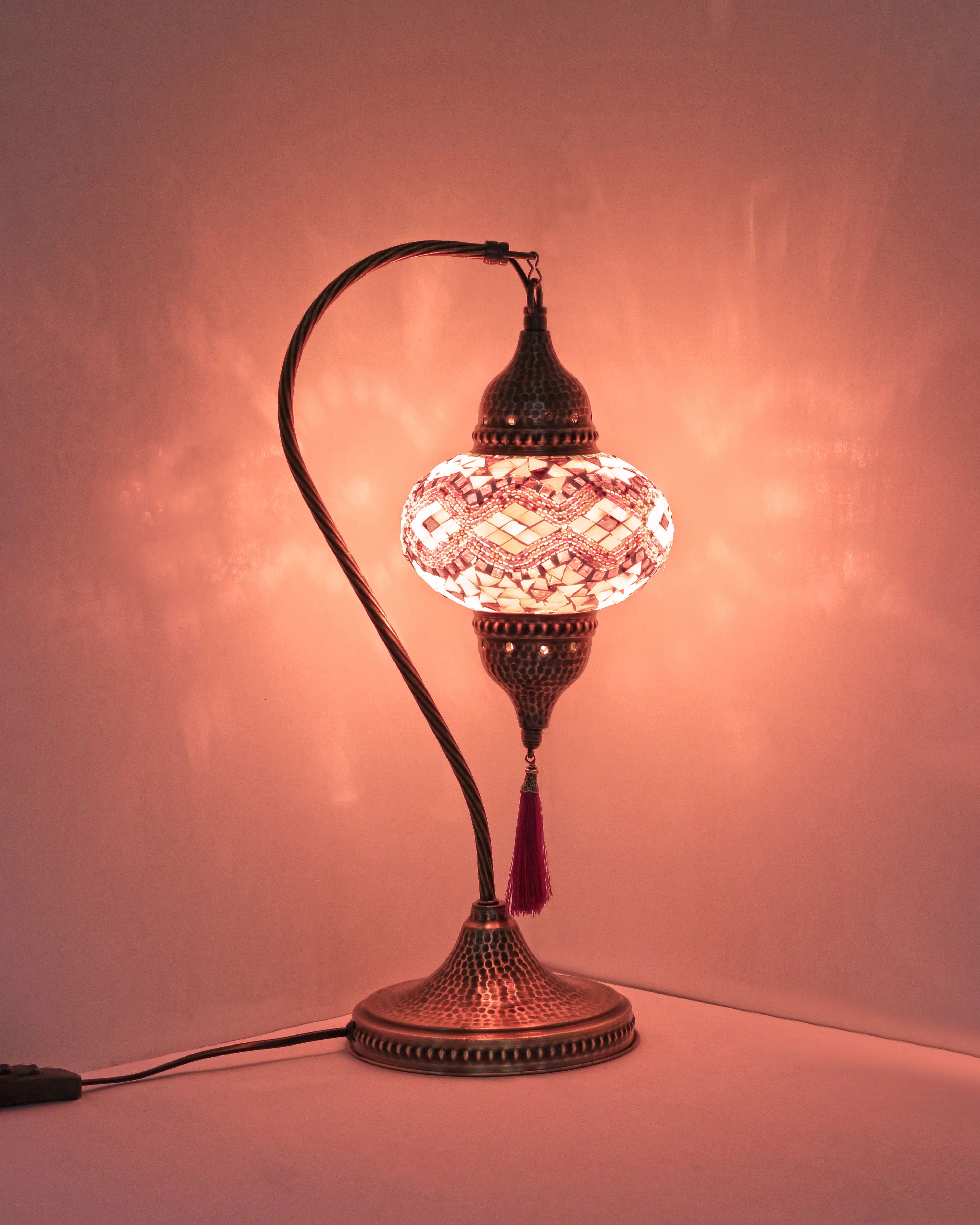 NEW DESIGN-Turkish mosaic bedside table lamp.