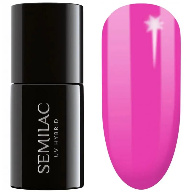 Semilac Dance With Me 367 semi-permanent coverage, UV hybrid nail polish texture Gel