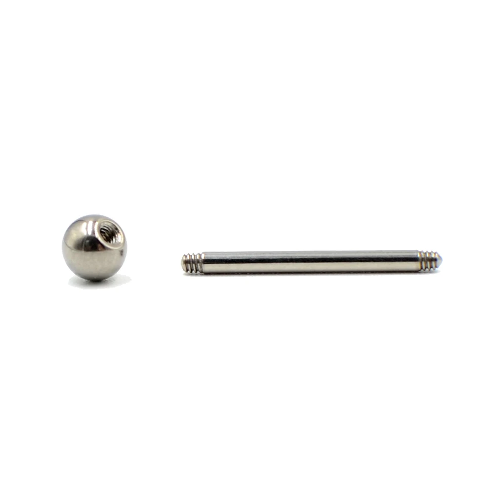 G23 Titanium Industrial Straight Barbells Ring Tongue Ring Bar Piercings Earring Piercing Nipple Rings Titanium Piercing Jewelry