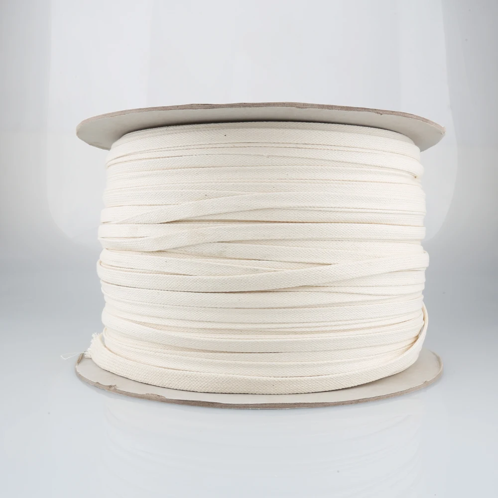 High Quality Audiocrast 10MM 18MM 100%Cotton Braided Tube Hollow Rope Cover Sleeve Electric Wire Cable Braided Cable Sleeve