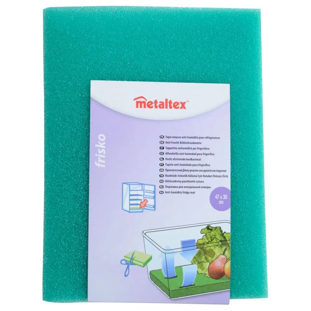 Metaltex Refrigerator Crisper Mold Prevention 47*30 cm crisper mat insect protector, anti-mildew, with bottom air ventilation