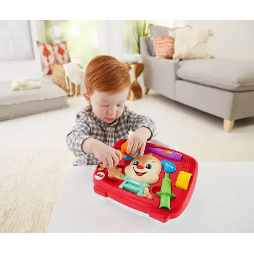 Fisher-price fun & amp; aprenda o desenvolvimento por idade doggy doctor (inglês e inglês) kit médico ftc