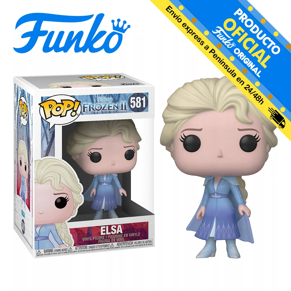 Funko Pop! Disney: Frozen 2 Elsa, 40884, 581, original, toys, boys, girls, gifts, collector, figures, dolls, shop, with box, new, man, woman, official license