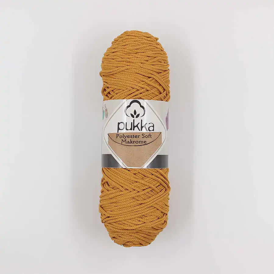 Macrame Rope - 180 Meters - 250g - 9 Color - Polyester - Pukka Polyester Soft Makrome - Accessory Materials, Rug, Bag, Pillow, Basket, Amigurumi,