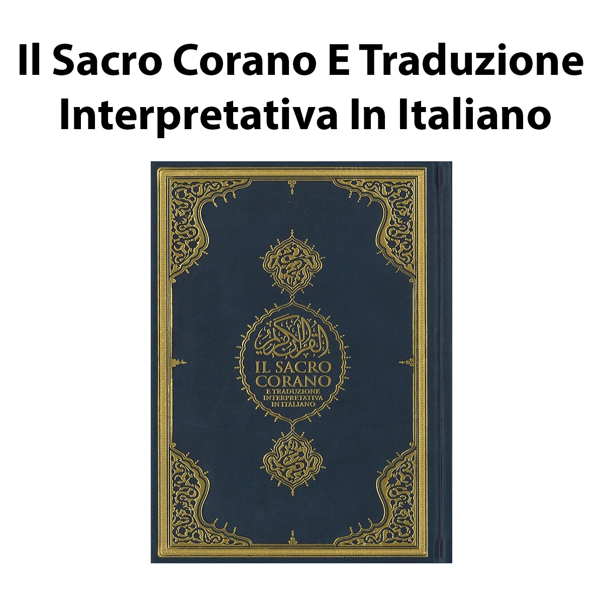 Corão e tradução em italiano corão livro paperback paperbound capa mole kuran muçulmano sagrada escritura linguagem texto islâmico