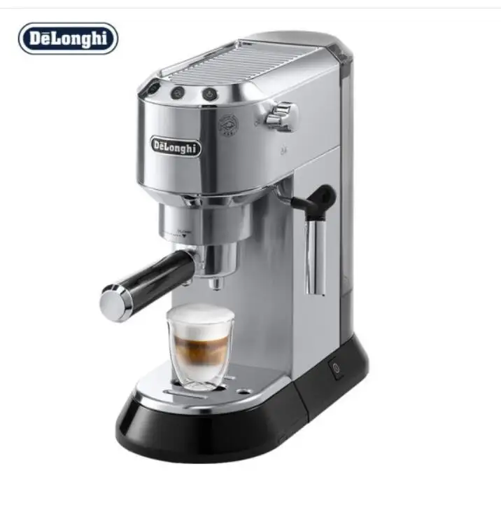 

Delonghi coffee machine semi-automatic home cafe machine espresso household pump EC680.M silver Stainless steel 15bar 230V 1.1L