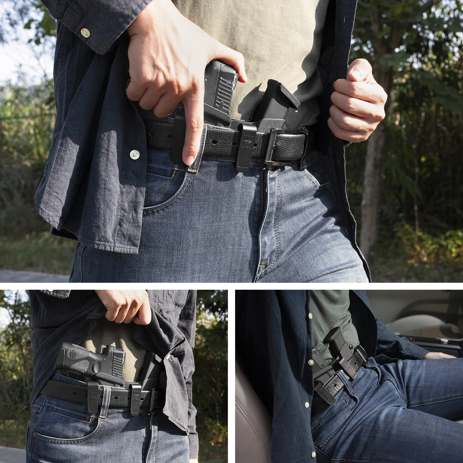 La fondina GF Sidecar Kydex si adatta a Glock 19 G19 G17 compatibile con fondina e custodia