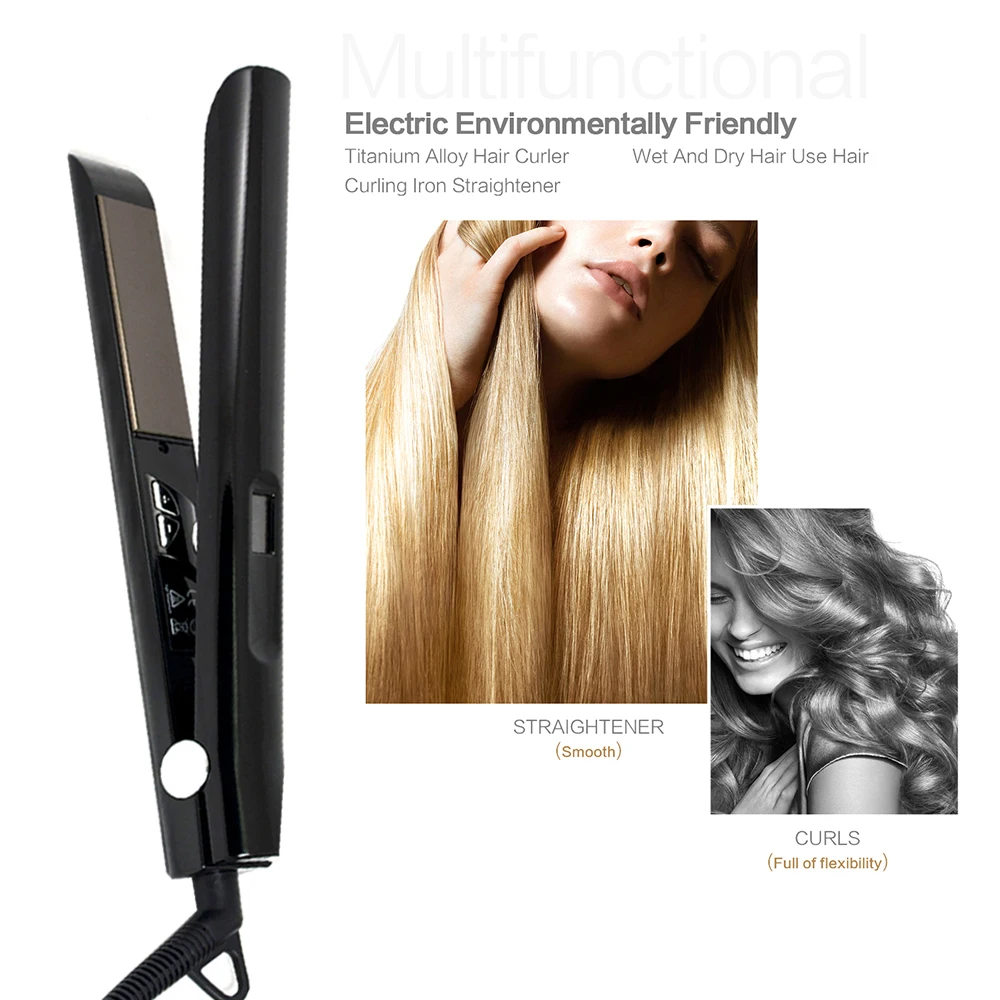 Salon Flat Iron MCH Keratin Treatment Professional Hair Straightener Fast Heating High Temperature Irons