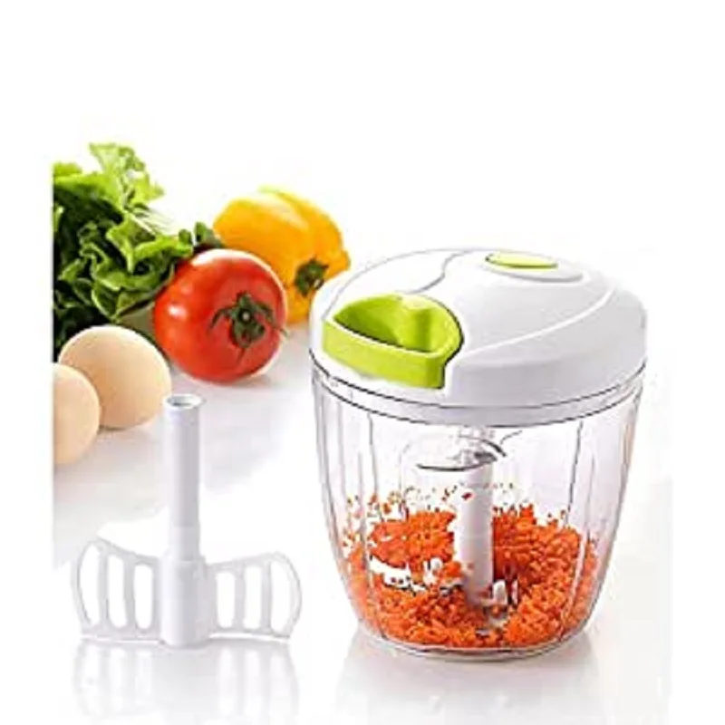 Thulos-Mini hand mixer 2 in 1, Shredder processor, easy to handle, dishwasher-fit, convenient to use and store, fruit cutting machine, vegetables and meat