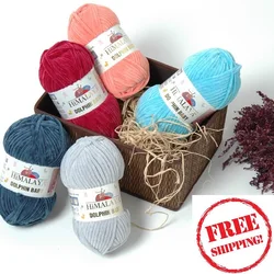 Himalaya Dolphin Baby Bulky Knitting Crochet Yarn 5 LOT/BALLS 100g (Free Shipping) Velvet Chenille Velure Wool Blanket Amigurumi