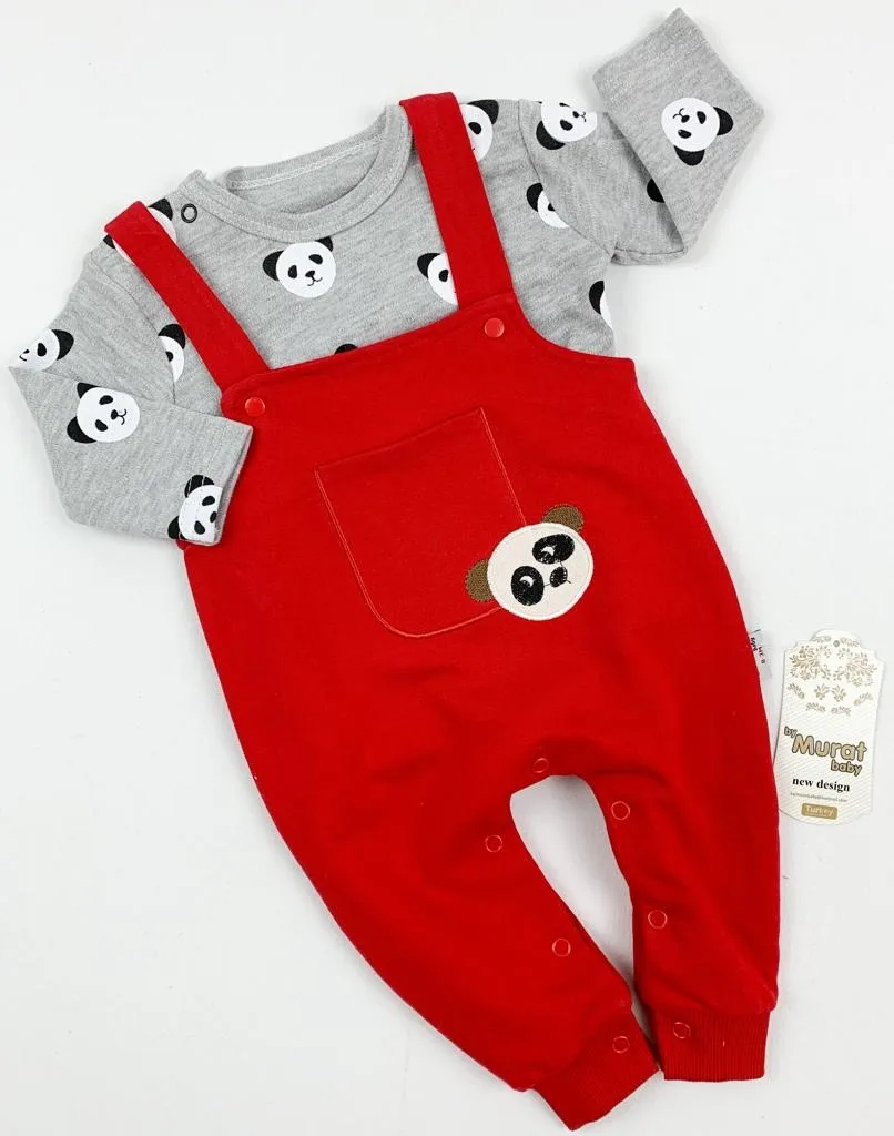 Panda printed Salopet Baby Suit Baby Clothing Baby Style Baby Seasonal