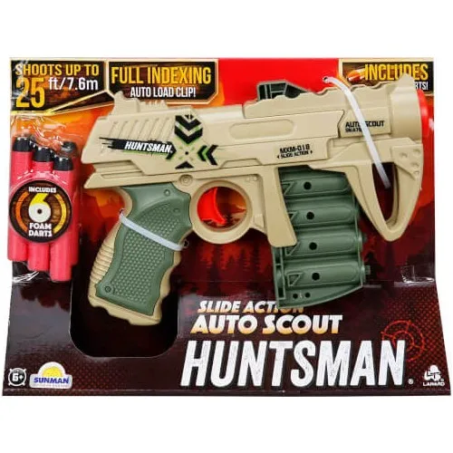 Huntsman Auto Scot Sponge Scorer 6 Projectile, Plastic Child Gun Soft Bullet Gun, Toy Gun 91901