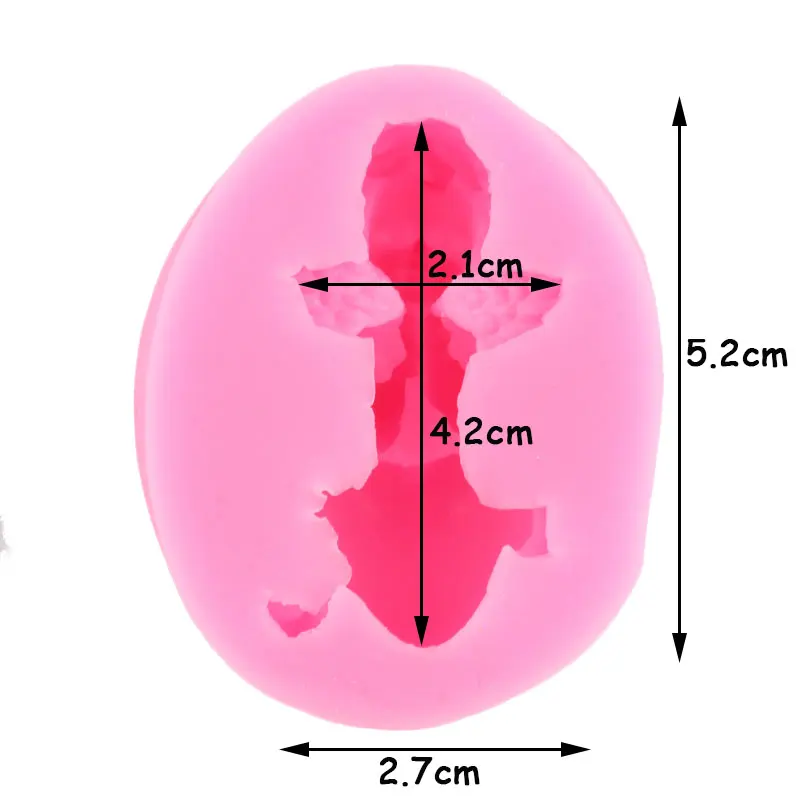 3D Angel Wings Silicone Mold Love Heart Cupcake Fondant Molds DIY Wedding Cake Decorating Tools Candy Chocolate Gumpaste Moulds