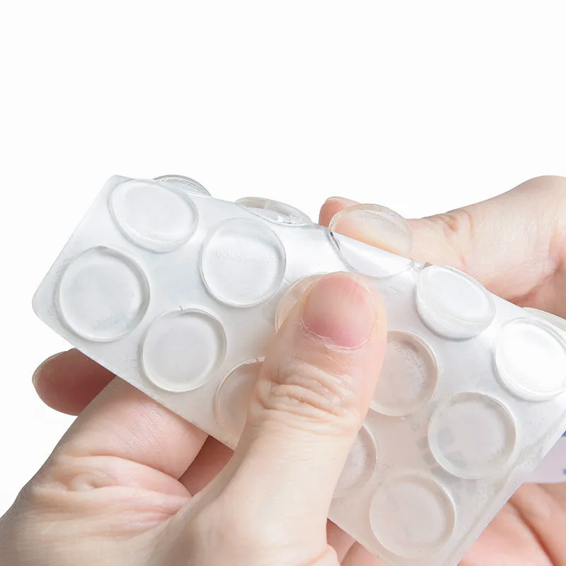 30-100PCS Self Adhesive Silicone Furniture Pads Cabinet Bumpers Rubber Damper Buffer Cushion Protective Furniture Hardware