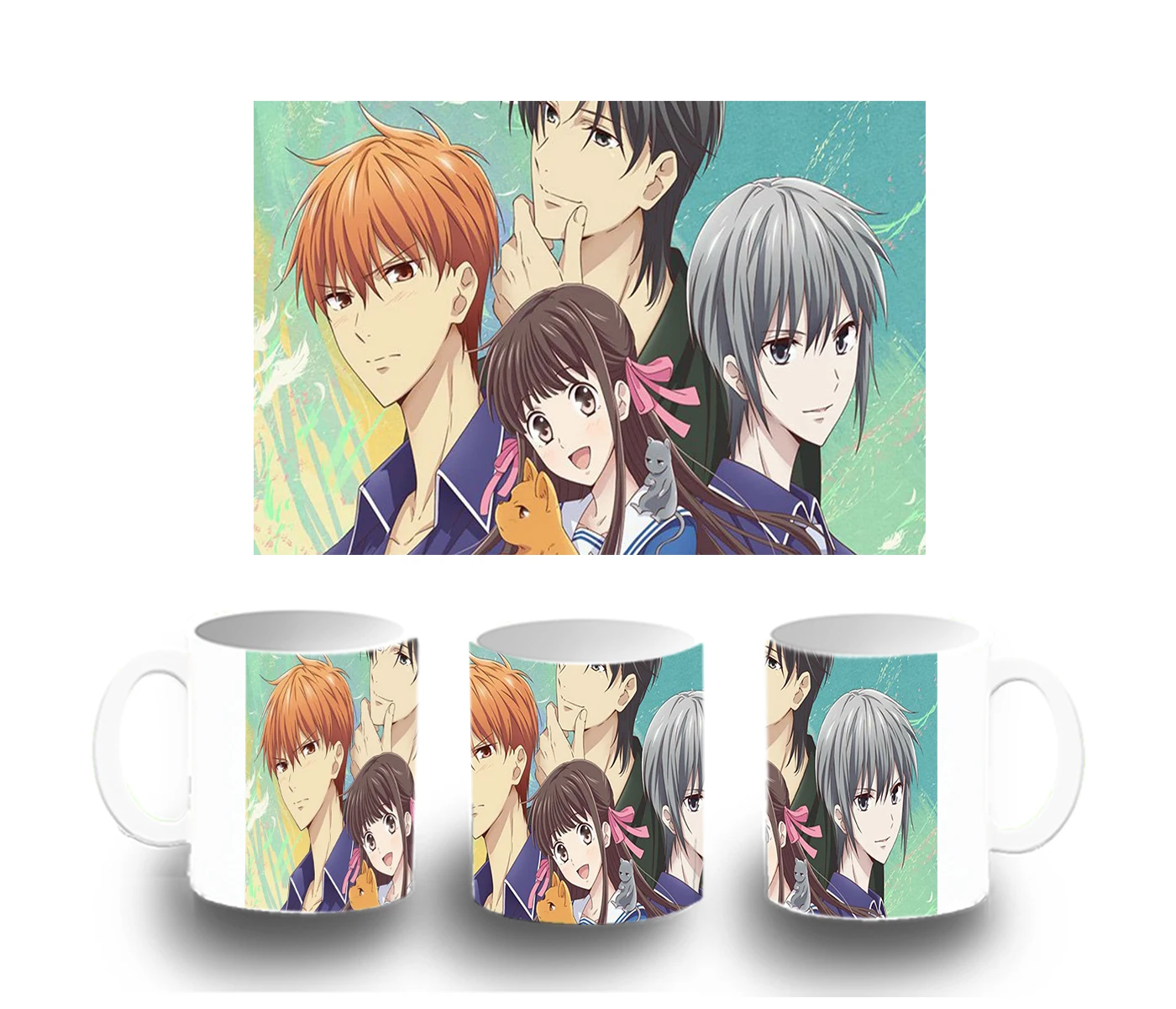 CUP FRUITS BASKET CHARACTERS color mug