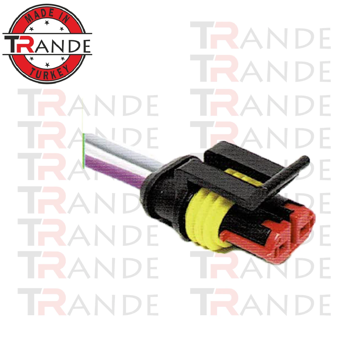 Trande 2 pin male socket for universal süper seal vehicles made in turkey trande store guarantee