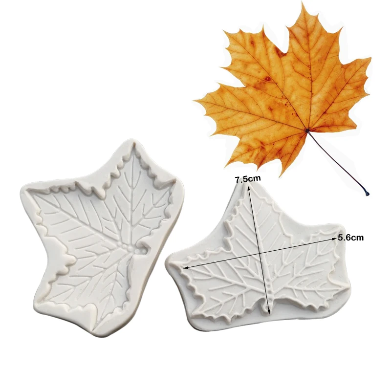 Large NEW Maple Leaf Veiners Silicone Mold Flower Making GumPaste Floral Petal Fondant Cake Decorating Tools M2491