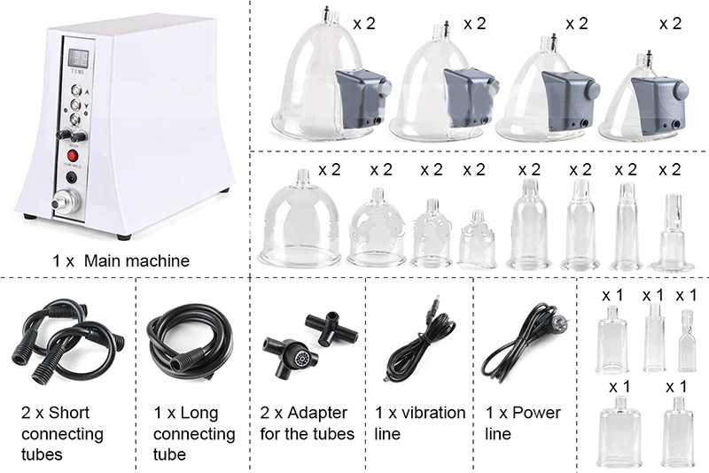 Spa Use Vacuum Therapy Suction Cup Massage Vacuum Buttocks Lifter Breast Enhancement Buttocks Breast Enlargement Machine