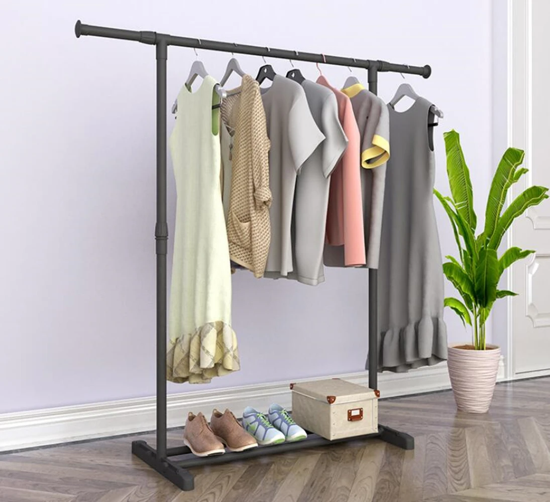 Perchero de hierro para ropa, estante de almacenamiento, sala de estar, muebles para el hogar