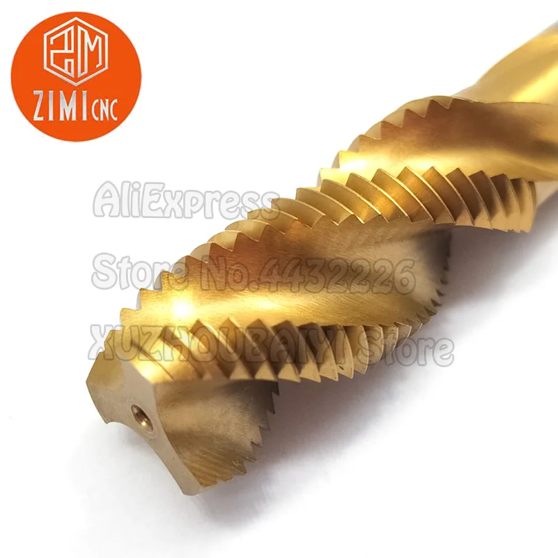 Tap Drill M14 * 1.5 rubinetto a spirale placcato in titanio lavorazione acciaio inossidabile 1.5mm strumento di filettatura filettatura rubinetto vite filettatura HSS maschiatura