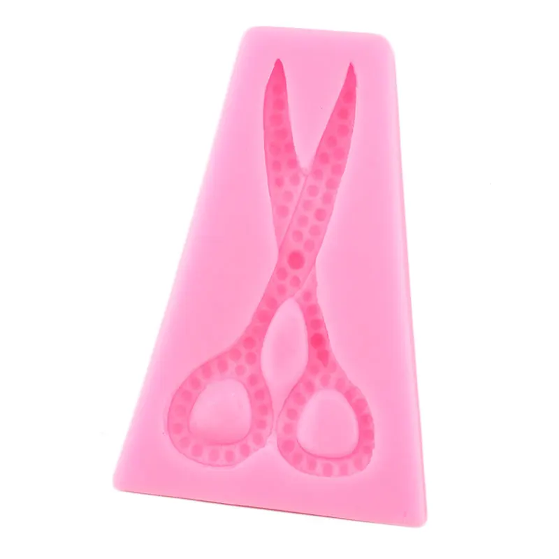 Scissors Silicone Molds Fondant Cake Decorating Tools Cupcake Topper Candy Chocolate Gumpaste Mould Polymer Clay Jewelry Moulds