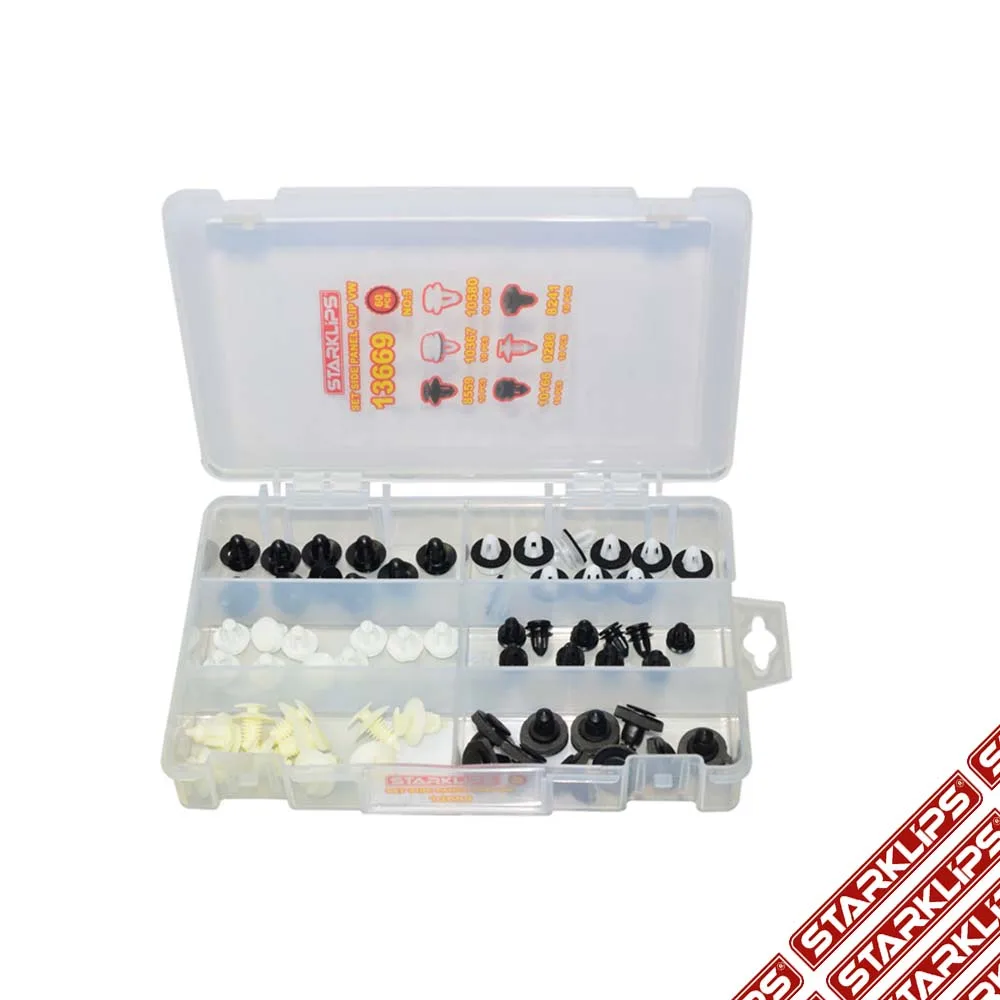 Vw Slat Clip Set 60 Piece Bag No 5 + Car fastener for-Push Pin-Trim Rivet