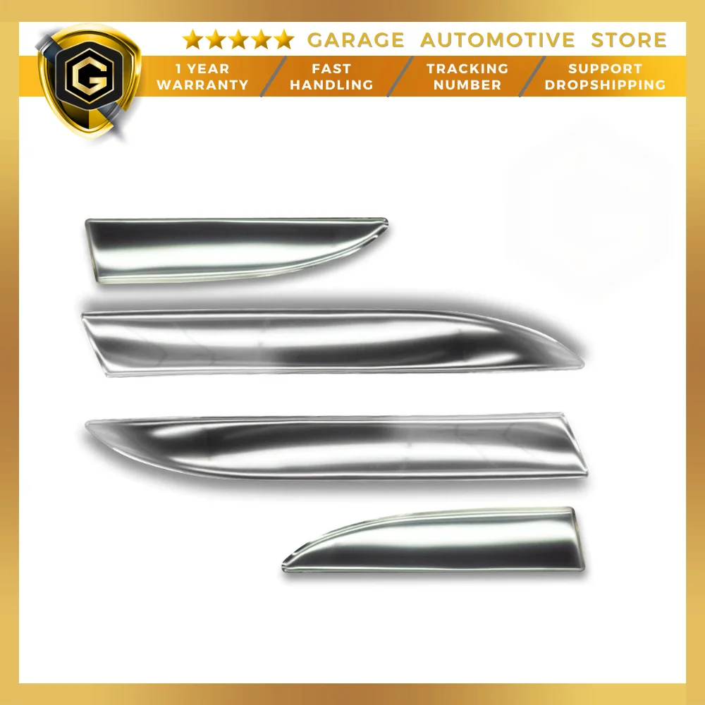 For Renault Clio 4 Stainless Steel Chrome Accessory Chrome Stop Bottom Lath 4 Piece 2012 -2018