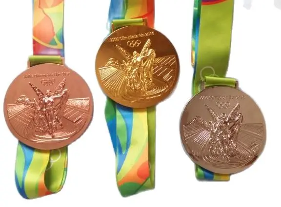【新品】2016リオ　レプリカ　金銀銅メダル　3個セット Set of 3 Olympics medals 2016 Rio gold, silver, bronze copies
