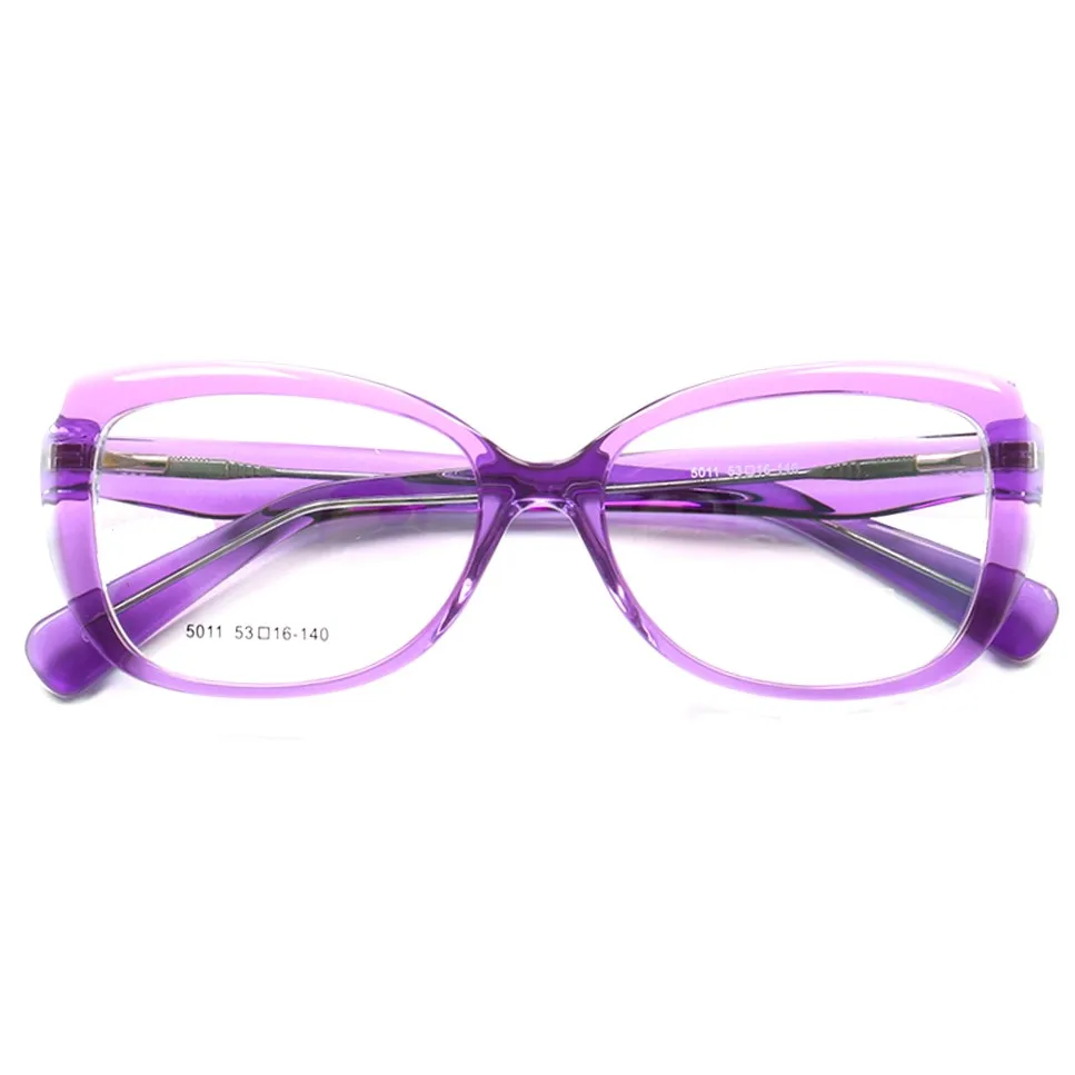 

Women Oversized Butterfly Eyeglass Frames for Women Square Classic Retro Fashion Eyeglasses Prescription cateye glasses purple